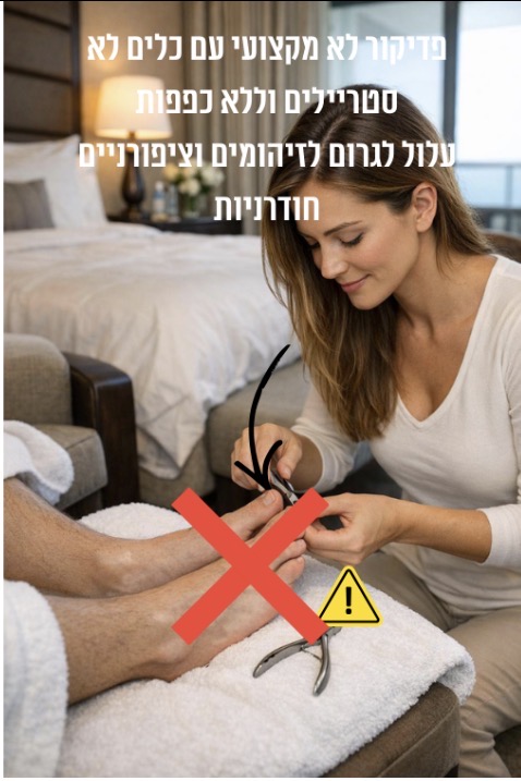 פדיקור בחו"ל בזול-למה זה מסוכן